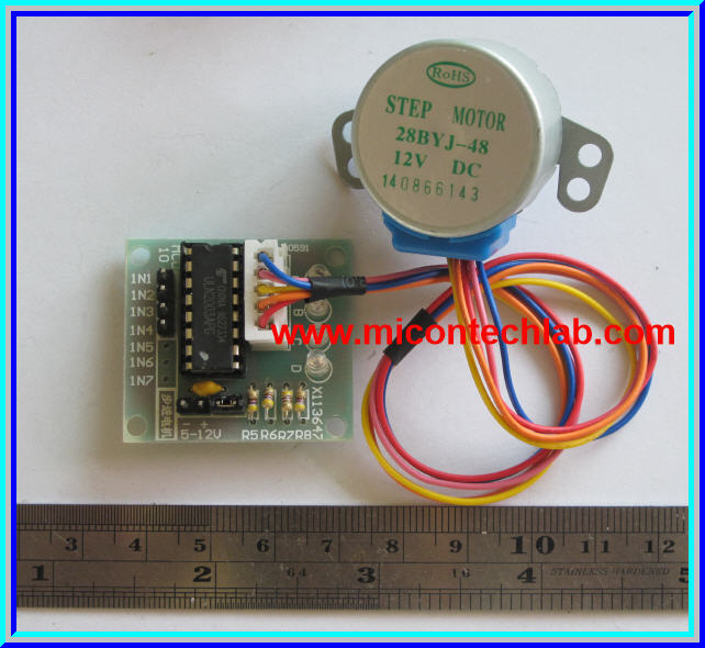 1x สเตปมอเตอร์ 12 V แผงขับมอเตอร์ ULN2003