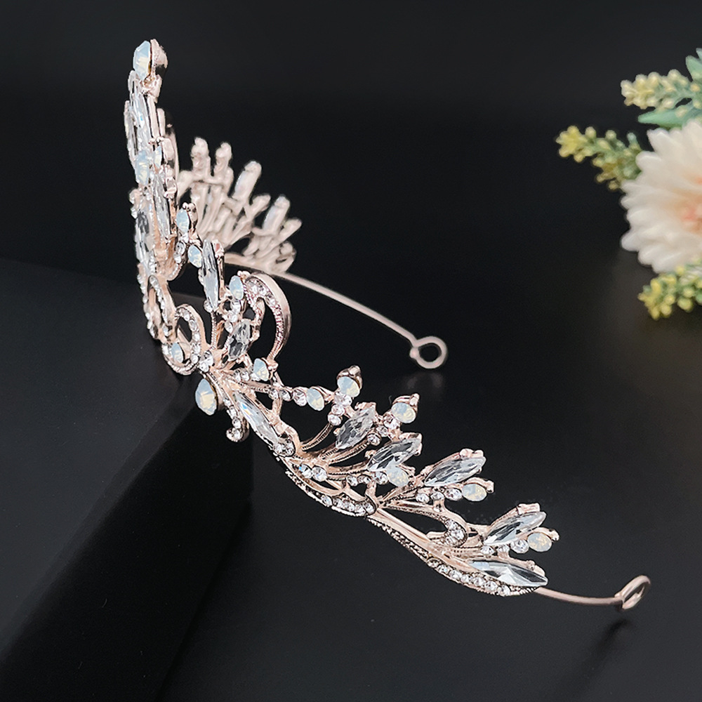 (พร้อมส่ง) เทียร่า 331 สีโรสโกลด์ มงกุฎนางงาม งานสวย ปราณีต QCเพชรทุกเม็ด สินค้าพร้อมส่งจากไทย