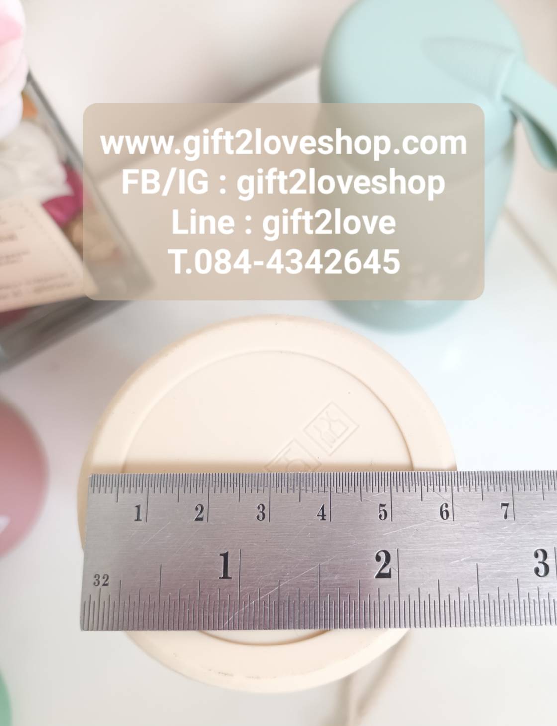 กระบอกน้ำ ขวดแก้ว ใส่ร้อน/เย็น ขนาด 19 x 6.5 ซม.