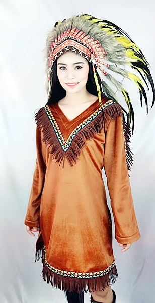 ชุดอินเดียแดงหญิง