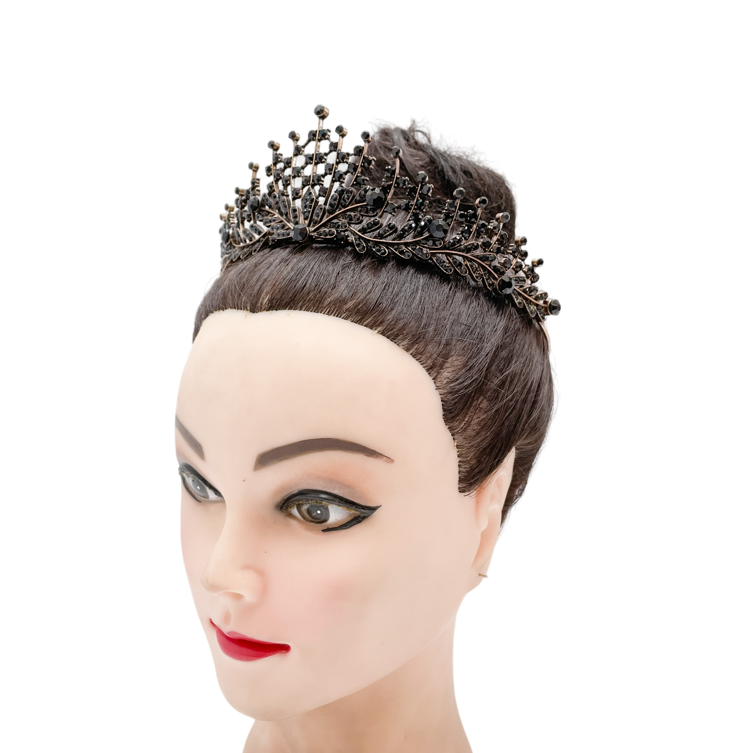 (พร้อมส่ง) มงกุฎสีดำ 373 งานสวย ปราณีต QCเพชรทุกเม็ด สินค้าพร้อมส่งจากไทย