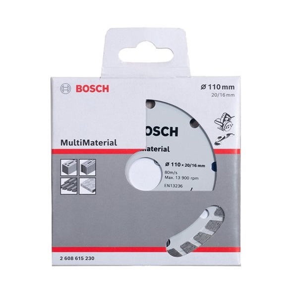 Bosch รุ่น 2608615230 ใบตัดเพชร 4 นิ้ว multimaterial 110mm