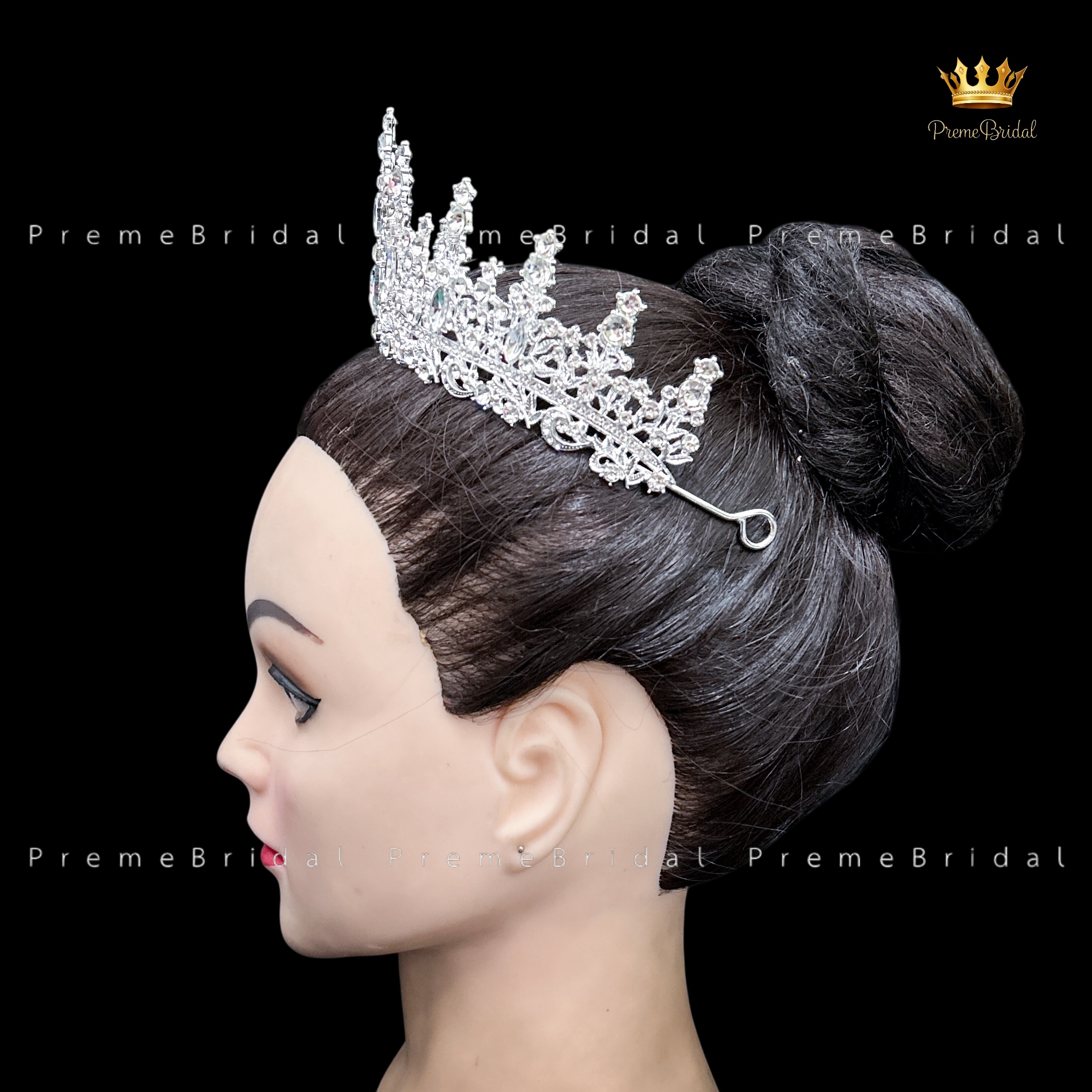 (พร้อมส่ง) เทียร่า 273 สีเงิน มงกุฎนางงาม มงกุฎเจ้าหญิง งานสวย ปราณีต QCเพชรทุกเม็ด สินค้าพร้อมส่งจากไทย