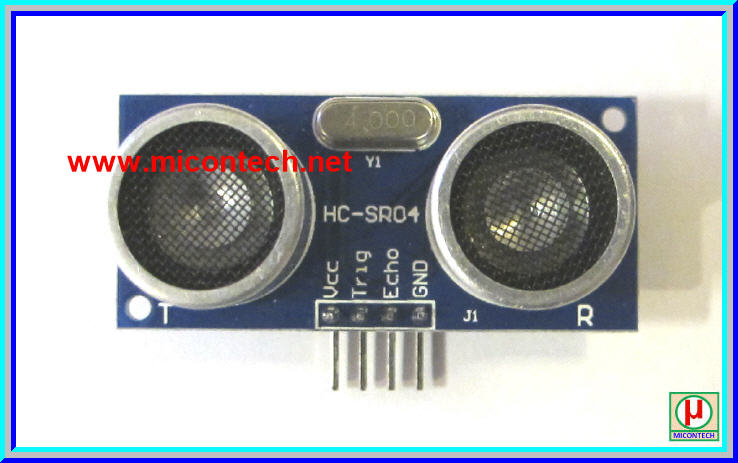 1x HC-SR04 เซ็นเซอร์อัลตราโซนิควัดระยะ (Ultrasonic)