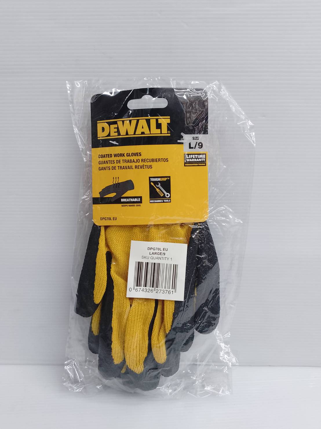 ถุงมืองานช่าง ไซส์ L DPG70L DEWALT
