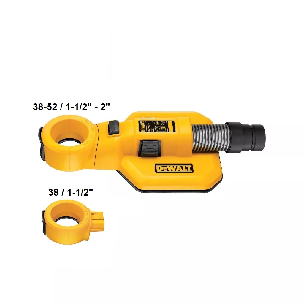 DEWALT อุปกรณ์เสริมดูดฝุ่น DWH050-XJ ใช้กับสว่านที่มีขนาด 38-52 มม.