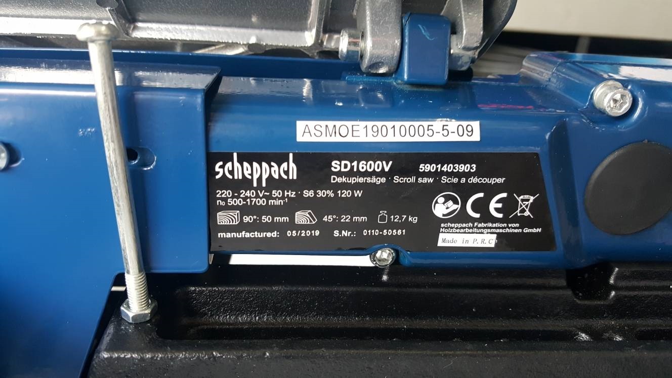แท่นเลื่อยฉลุ16" SD1600V SCHEPPACH