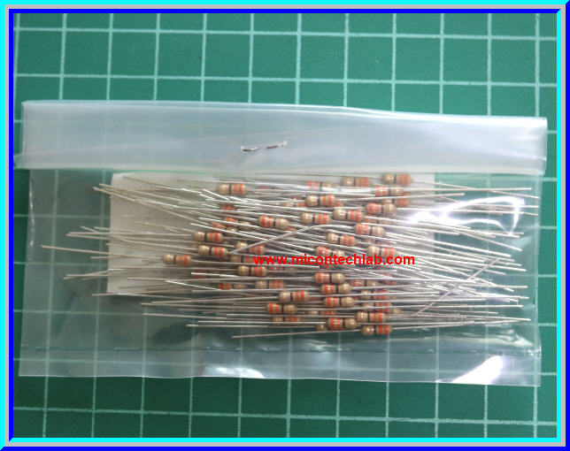 100x ตัวต้านทาน 330 Ohm 1/4 Watt 5% Cabon