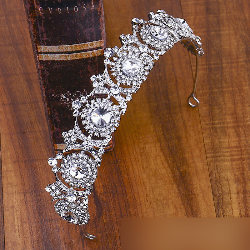 (พร้อมส่ง) เทียร่า 217 สีเงิน มงกุฎนางงาม มงกุฎเจ้าหญิง งานสวย ปราณีต QCเพชรทุกเม็ด สินค้าพร้อมส่งจากไทย