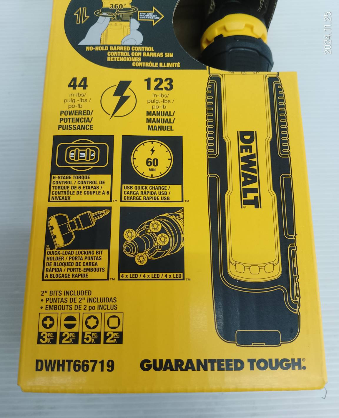 ไขควงไฟฟ้า4V FLEXDRIVE DWHT66719 DEWALT