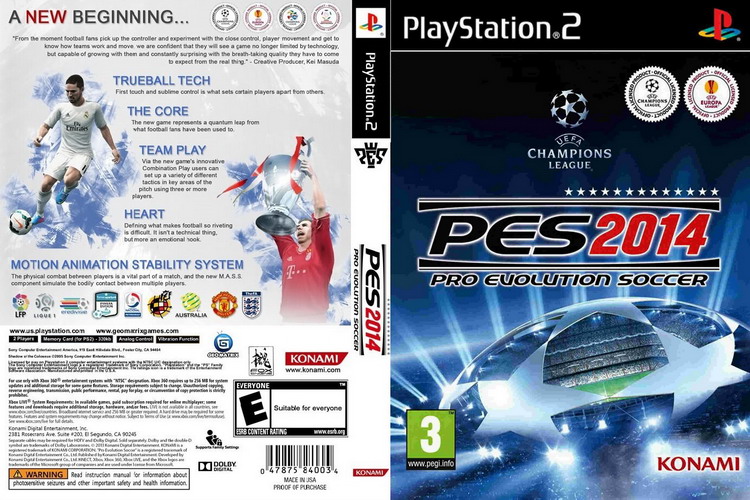 PRO EVOLUTION SOCCER 2014 [EU : DVD5 1 Disc]
