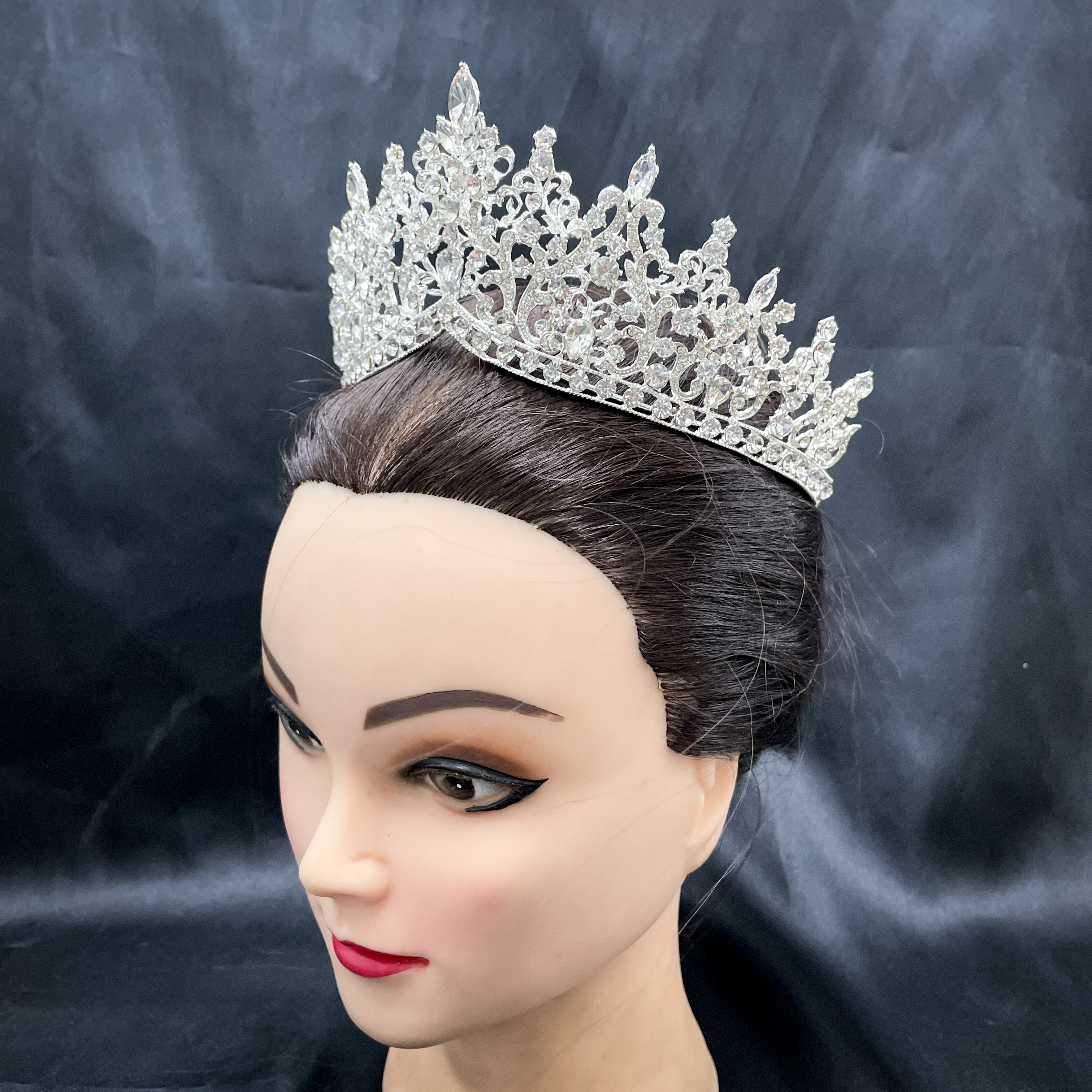 (พร้อมส่ง) เทียร่า 340 สีเงิน งานสวย ปราณีต QCเพชรทุกเม็ด สินค้าพร้อมส่งจากไทย