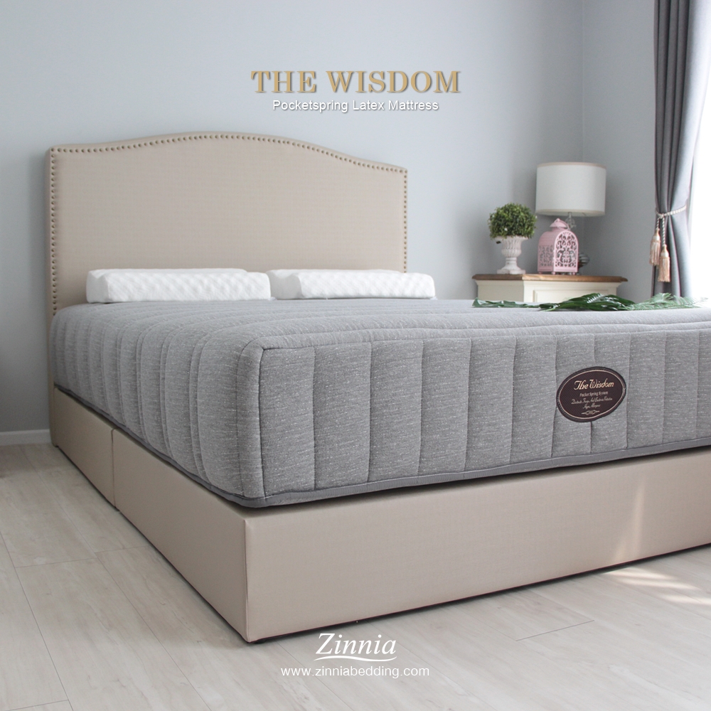 ที่นอนพ๊อกเก็ตยางพารา รุ่นTHE WISDOM แถมฟรีหมอนหนุนยางพาราแท้