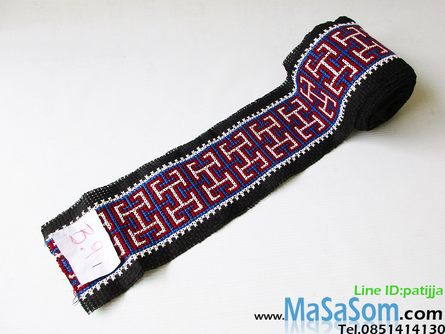 ผ้าแถบปักครอสติชชาวเขาM10