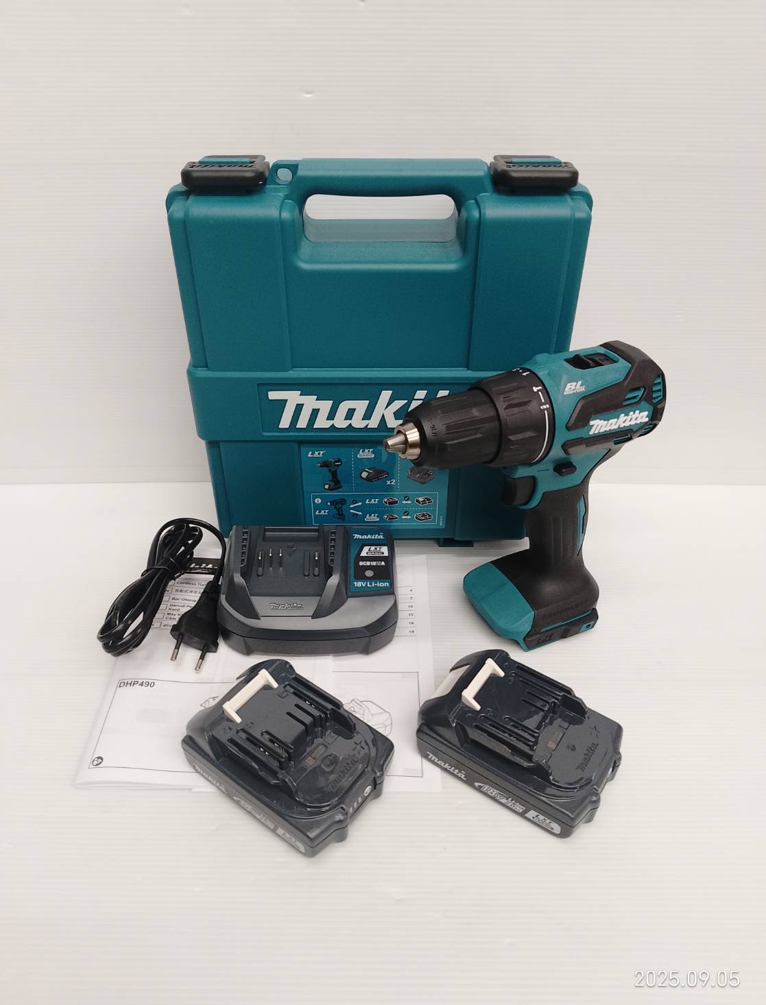 สว่านกระแทกแบตเตอรี่ 13mm (1/2″) 18V DHP490WVE MAKITA