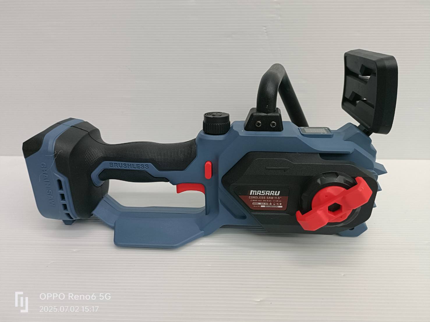 MASARU เลื่อยไฟฟ้าไร้สาย 11.5 นิ้ว 20V รุ่น SCS-415 เลื่อยตัดไม้แบตเตอรี่ ตัดไม้ขนาดใหญ่ เลื่อยโซ่ไร้สาย