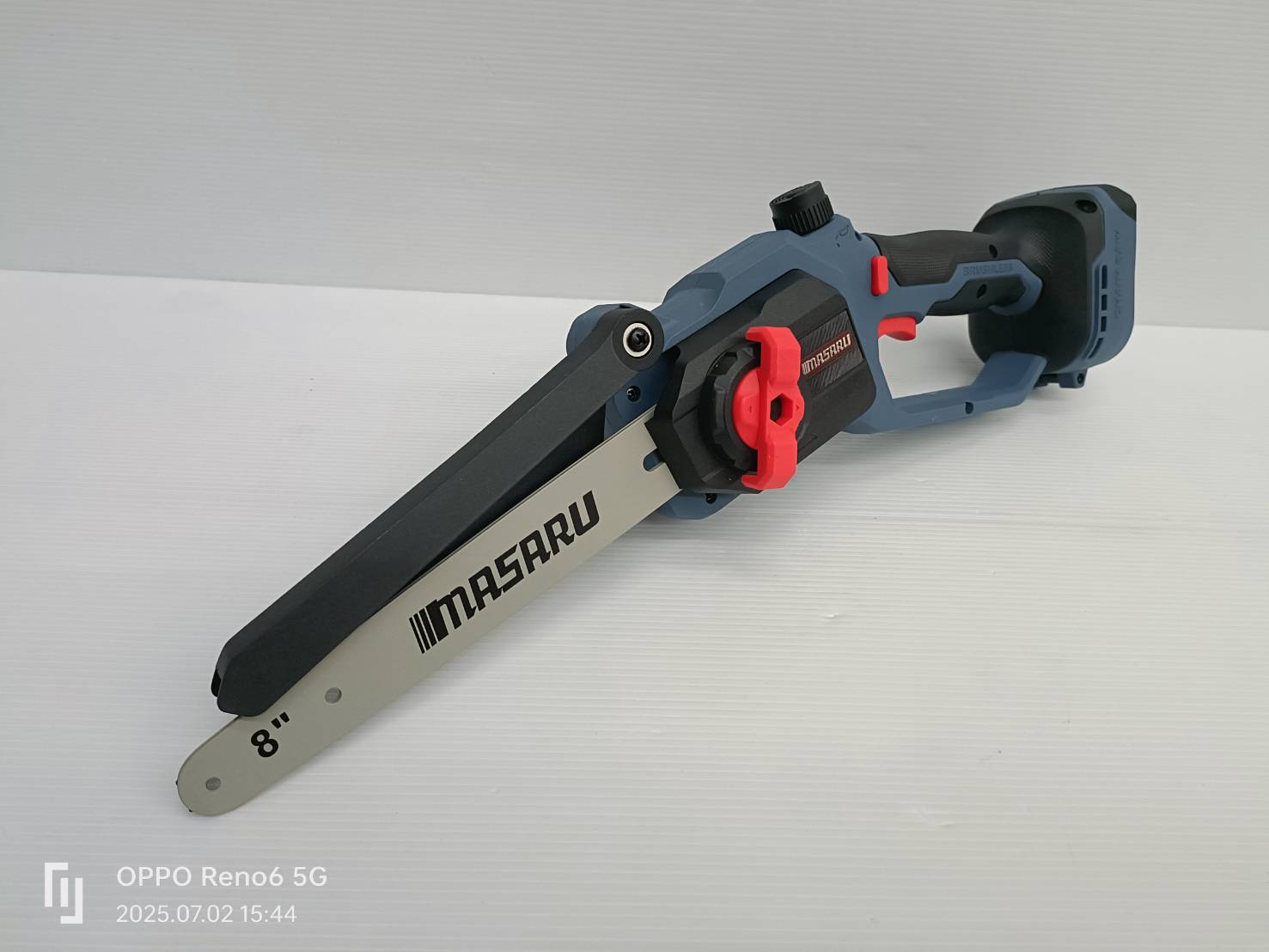 MASARU เลื่อยไฟฟ้าไร้สาย 8 นิ้ว 20V รุ่น SCS-410 เลื่อยตัดไม้ ใช้งานสวน เลื่อยโซ่ไร้สาย มอเตอร์ Brushless