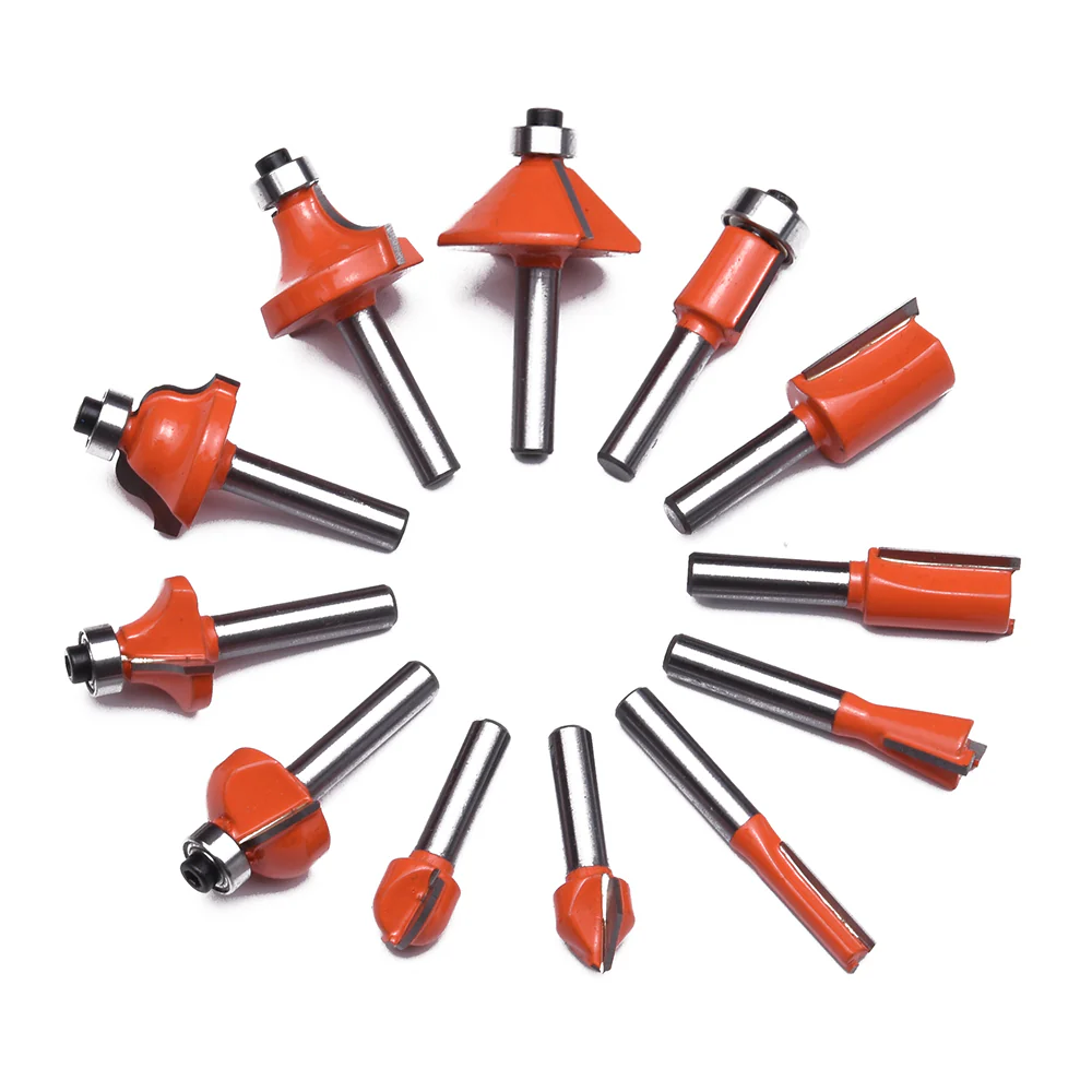 ชุดดอกทริมเมอร์1/4 12ตัวชุด 613212 HARDEN