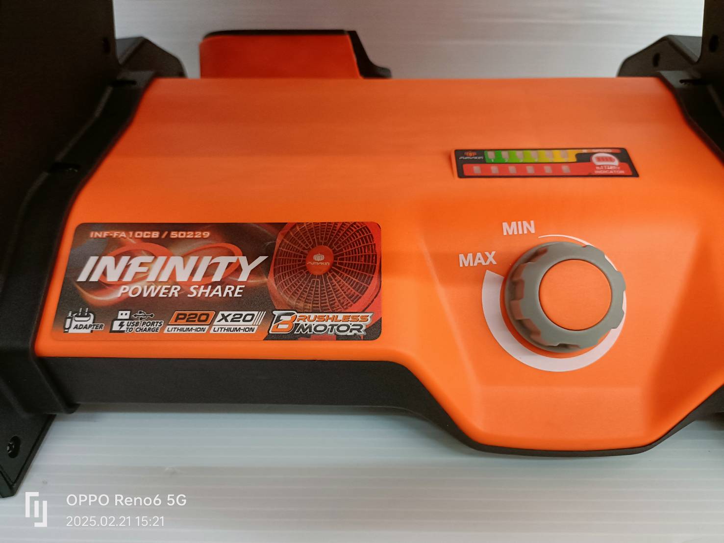 พัดลม10" INF-105FA PUMPKIN