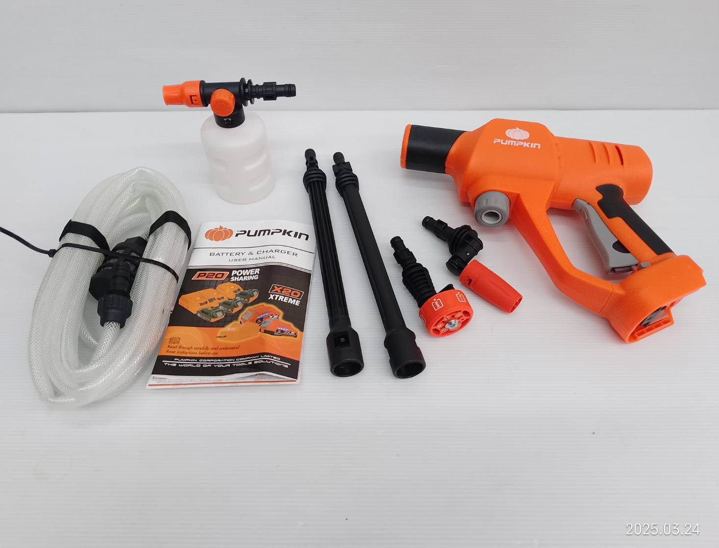 ปืนฉีดน้ำไร้สาย20V INF-70WGB PUMPKIN 50400 (เครื่องเปล่า)