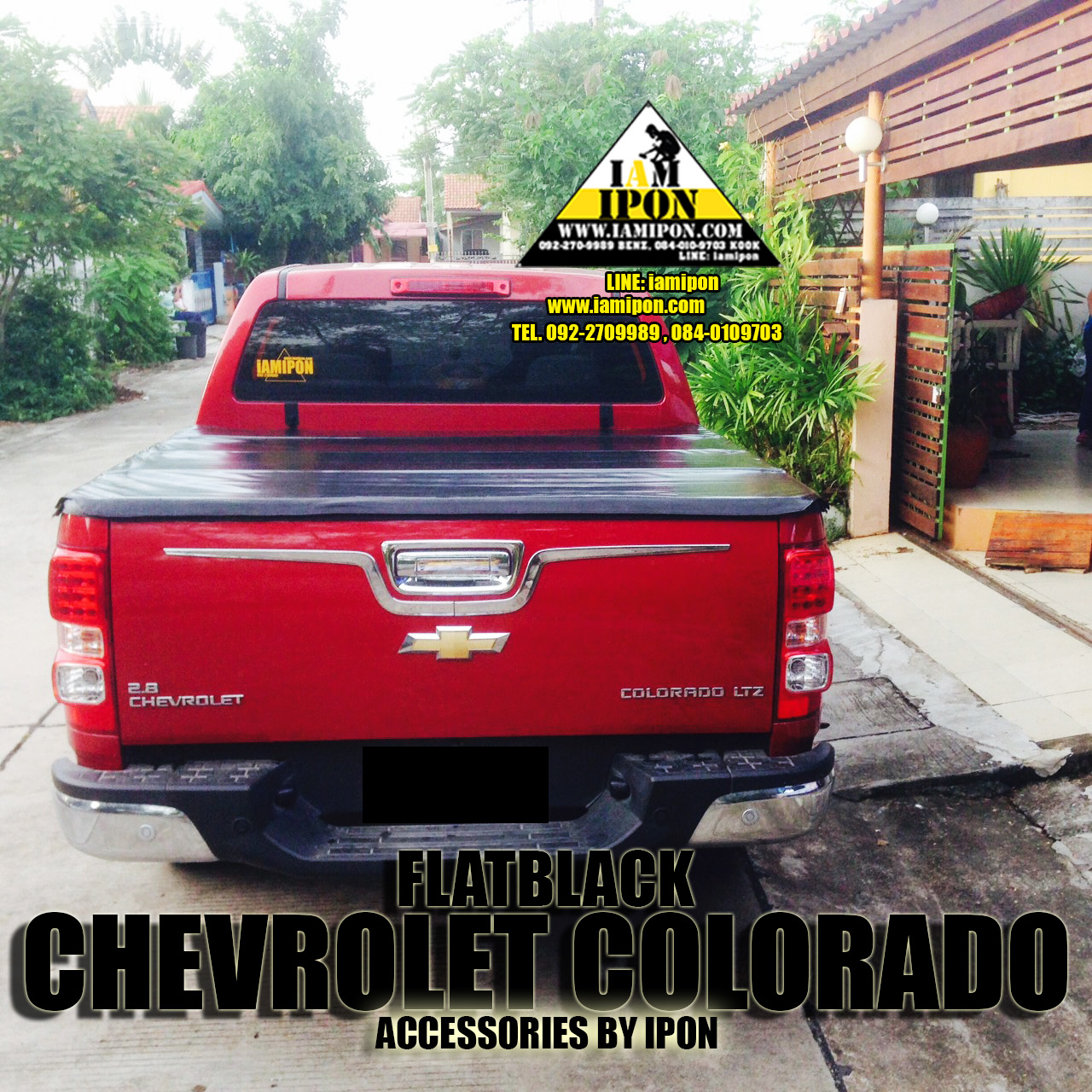 TRAIL LAMP COVER CHEVROLET ALL NEW COLORADO 2012 FLATBLACK ครอบไฟท้ายดำด้านเชฟโรเลตออนิวโคโลราโด 2012