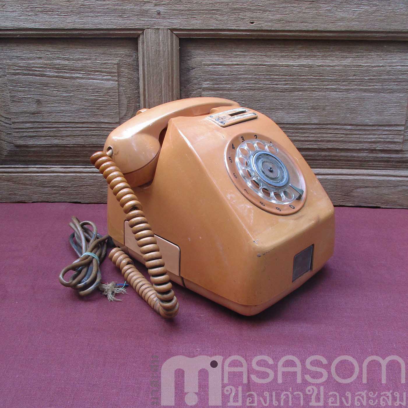 โทรศัพท์หยอดเหรียญวินเทจแป้นหมุน