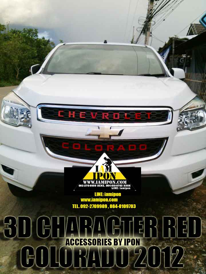 3D CHARACTER CHEVROLET COLORADO ตัวหนังสือติดรถนูน COLORADO