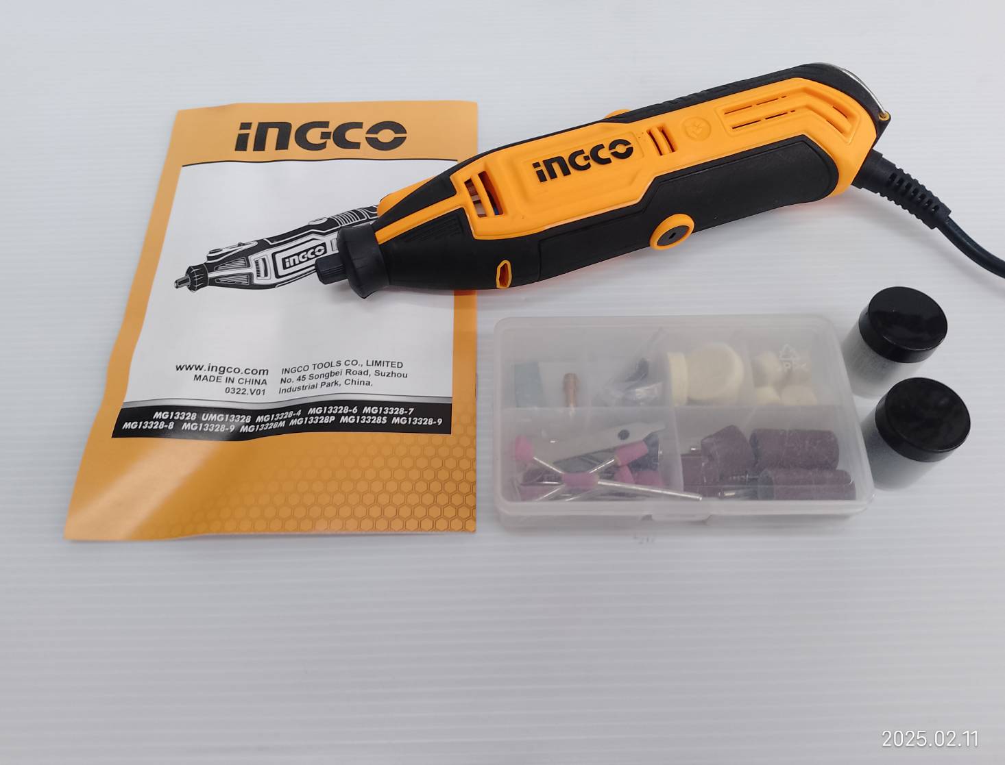 เครื่องเจียรมินิ พร้อมอุปกรณ์เสริม 109 ชิ้น รุ่น MG13328 INGCO