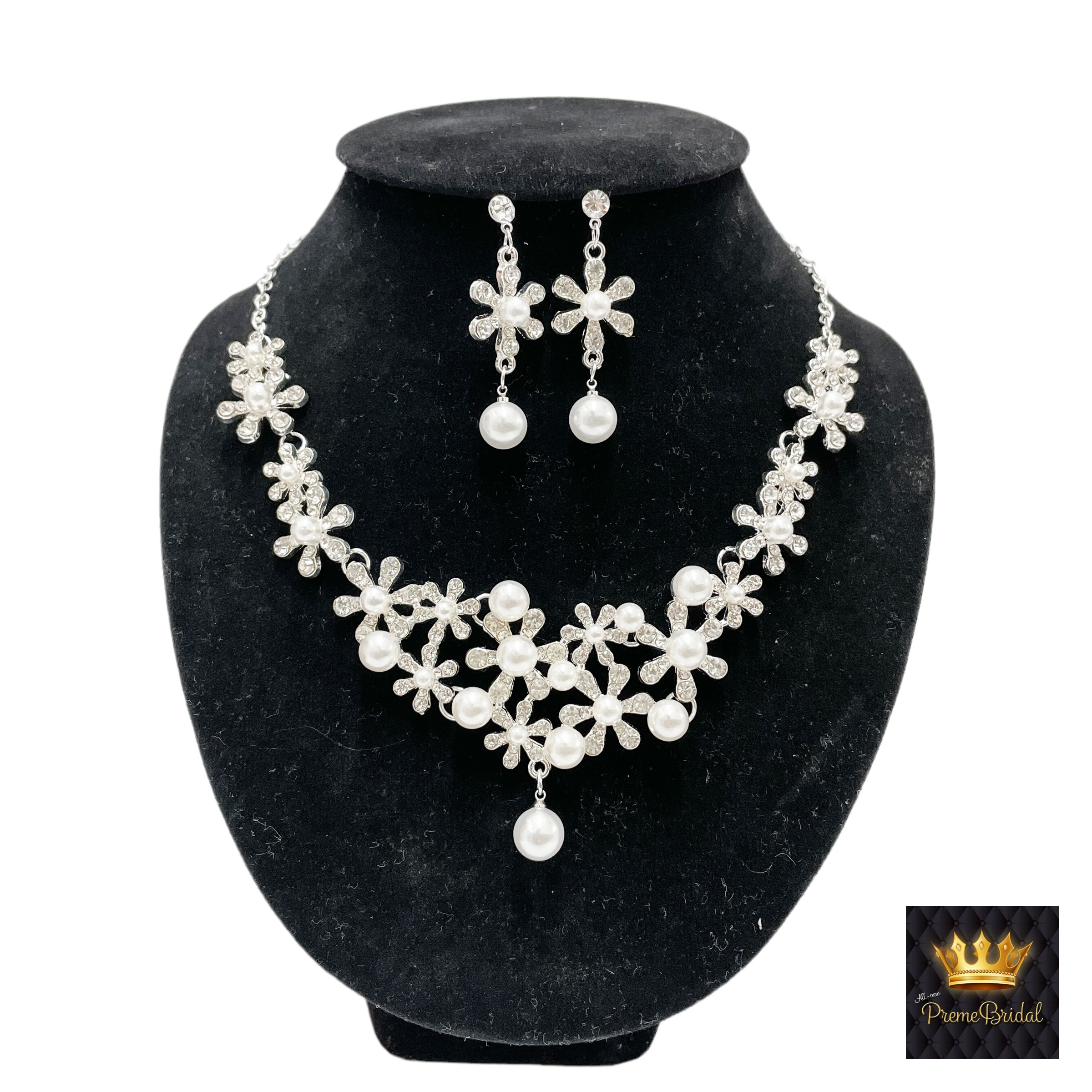 SET010 เครื่องประดับ 3 ชิ้น มงกุฎ สร้อยคอ ต่างหู จัดเซทสวยงาม สินค้าพร้อมส่งจากไทย