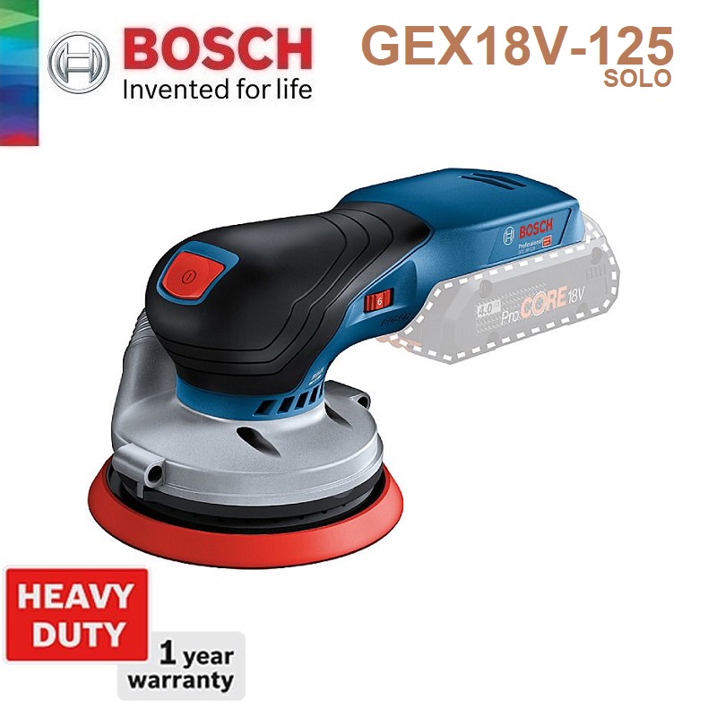 ขัดกระดาษทรายกลม5" 18V GEX18V-125 BOSCH SOLO