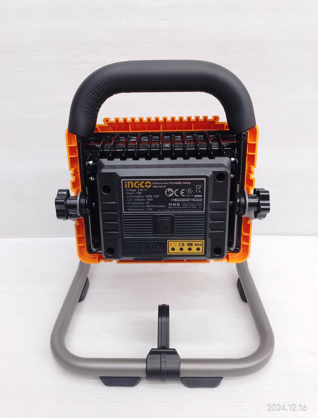 INGCO ไฟฉายตั้งโต๊ะ3.7V HRLF4415 พร้อมแบตเตอรี่ 5.0Ah