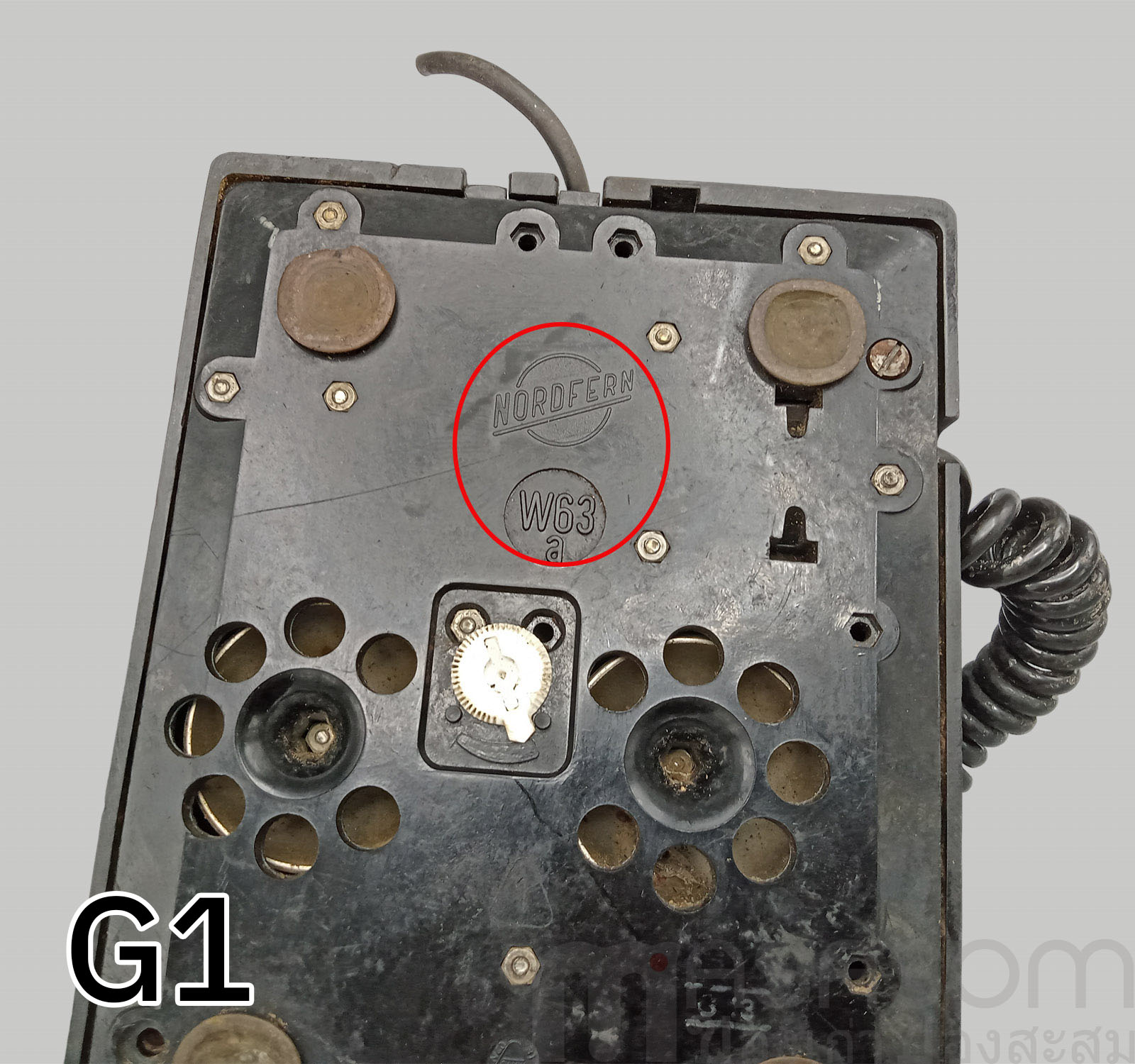 โทรศัพท์แป้นหมุนเยอรมัน Nordfern W63a