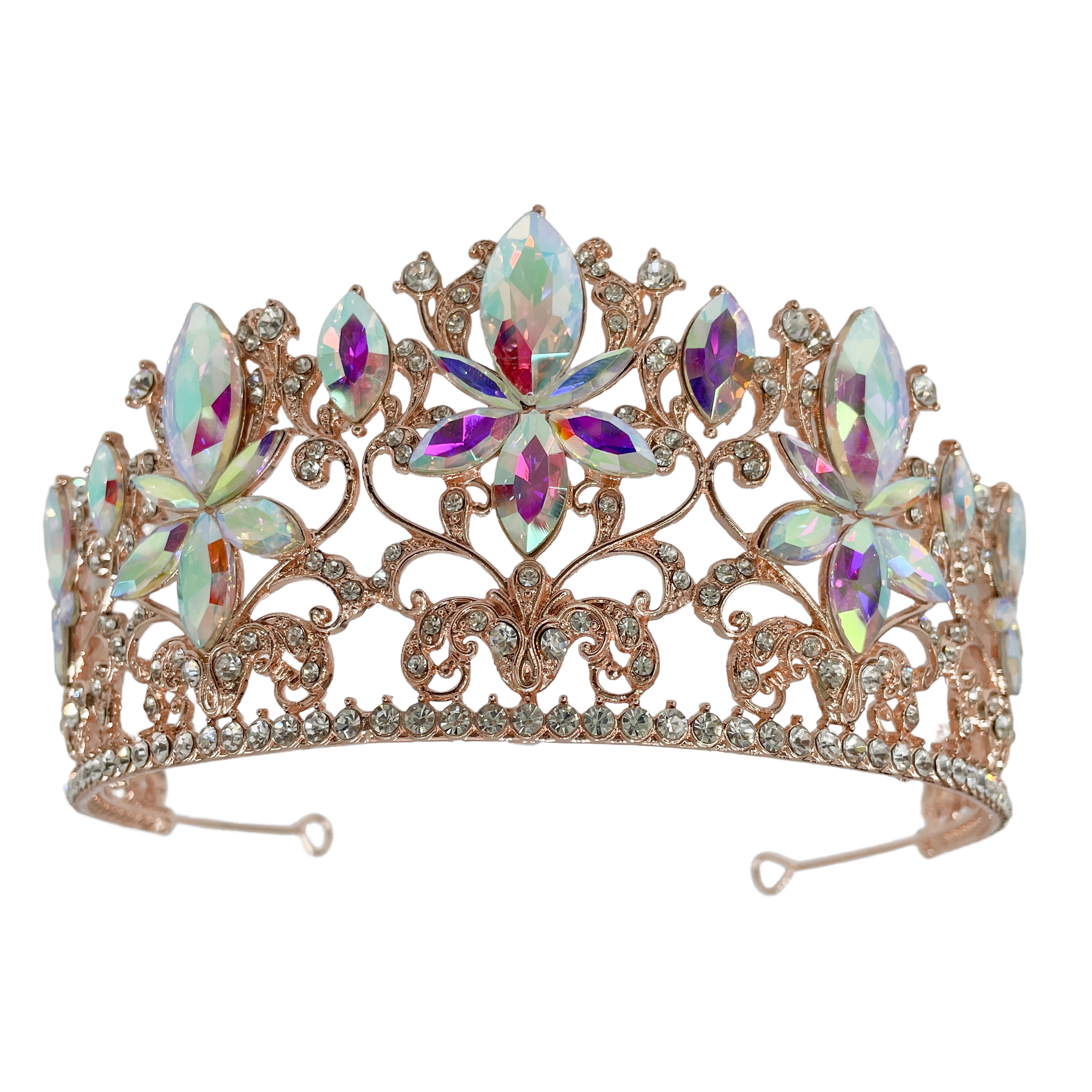 (พร้อมส่ง) เทียร่า 353 สีโรสโกลด์ งานสวย ปราณีต QCเพชรทุกเม็ด สินค้าพร้อมส่งจากไทย