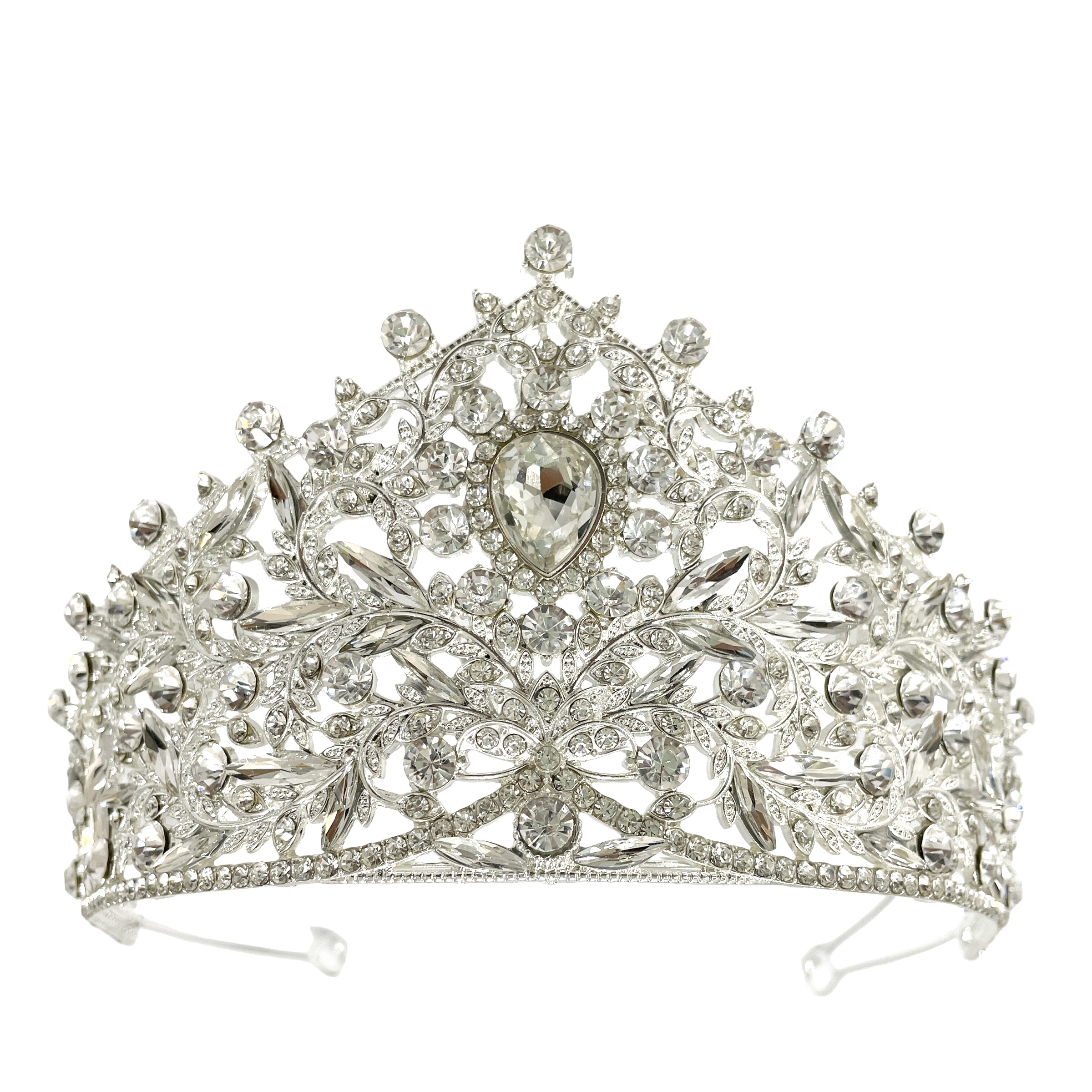 (พร้อมส่ง) เทียร่า 354 สีเงิน งานสวย ปราณีต QCเพชรทุกเม็ด สินค้าพร้อมส่งจากไทย