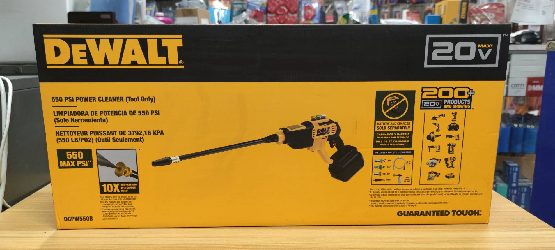 ปืนฉีดน้ำไร้สาย20V DCPW550B-XJ DEWALT