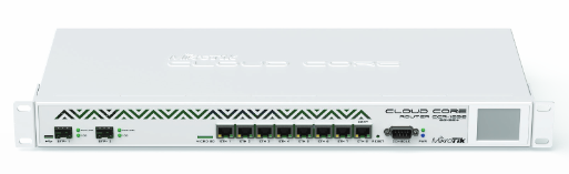 CCR1036-8G-2S+ Tilera 1.2Ghz 36-core CPU, 4GB RAM, 2xSFP, 8xGbit Ethernet, ROS L6, 1U rackmount, LCD, PSU