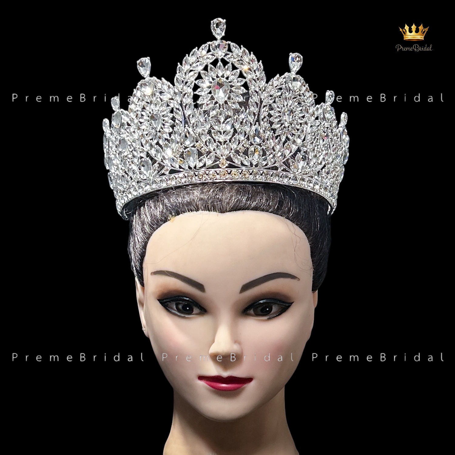 (พร้อมส่งจากไทย) มงกุฏ 131 ขนาดใหญ่ไซส์นางงาม งานสวย รุ่นฐานกลม ส่งด่วน ส่งจาก จ.อุบลราชธานี