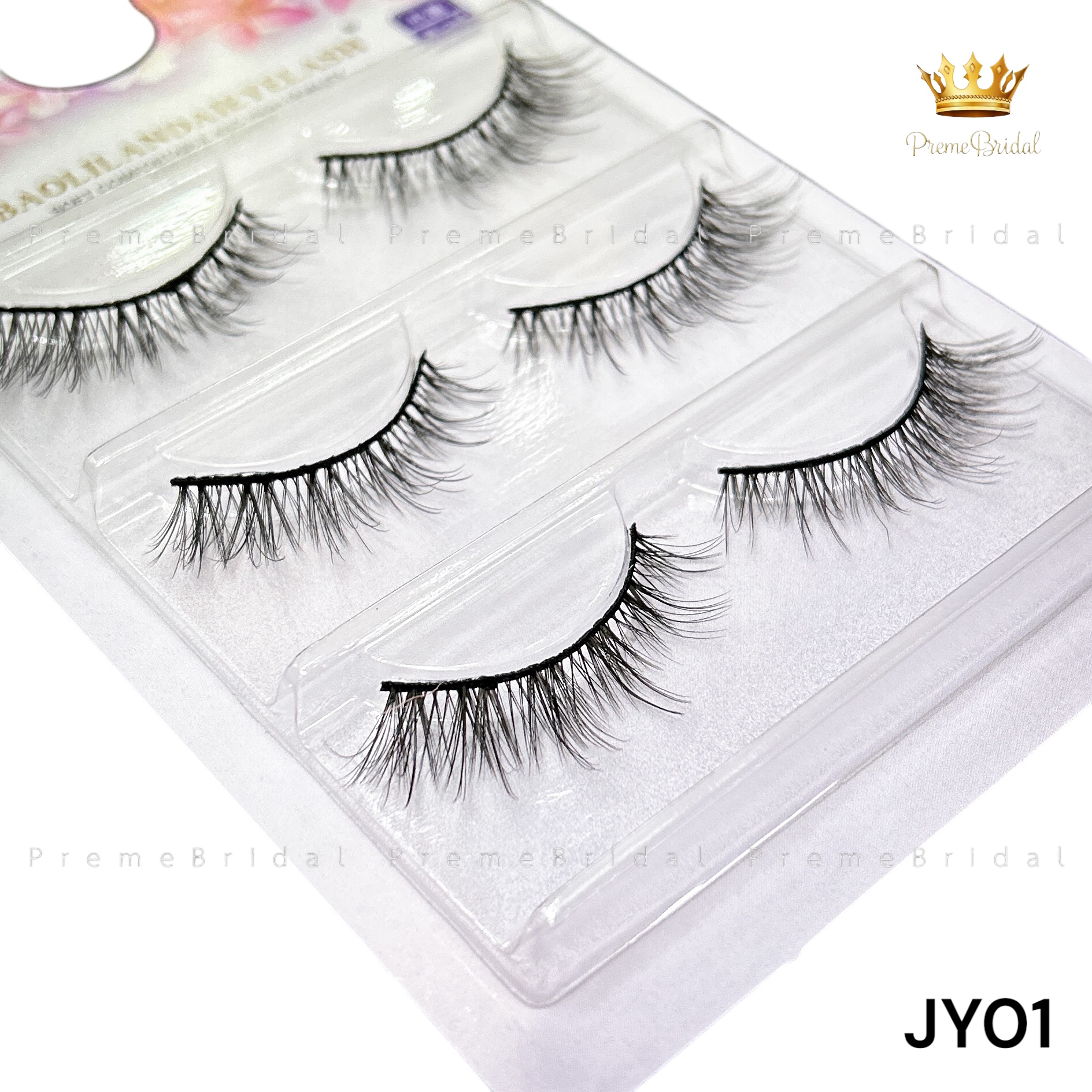 BLLD ขนตาปลอมไต้หวัน 3 คู่ แกนด้าย ใส่นิ่มใส่สบาย (พร้อมส่งจากไทย)
