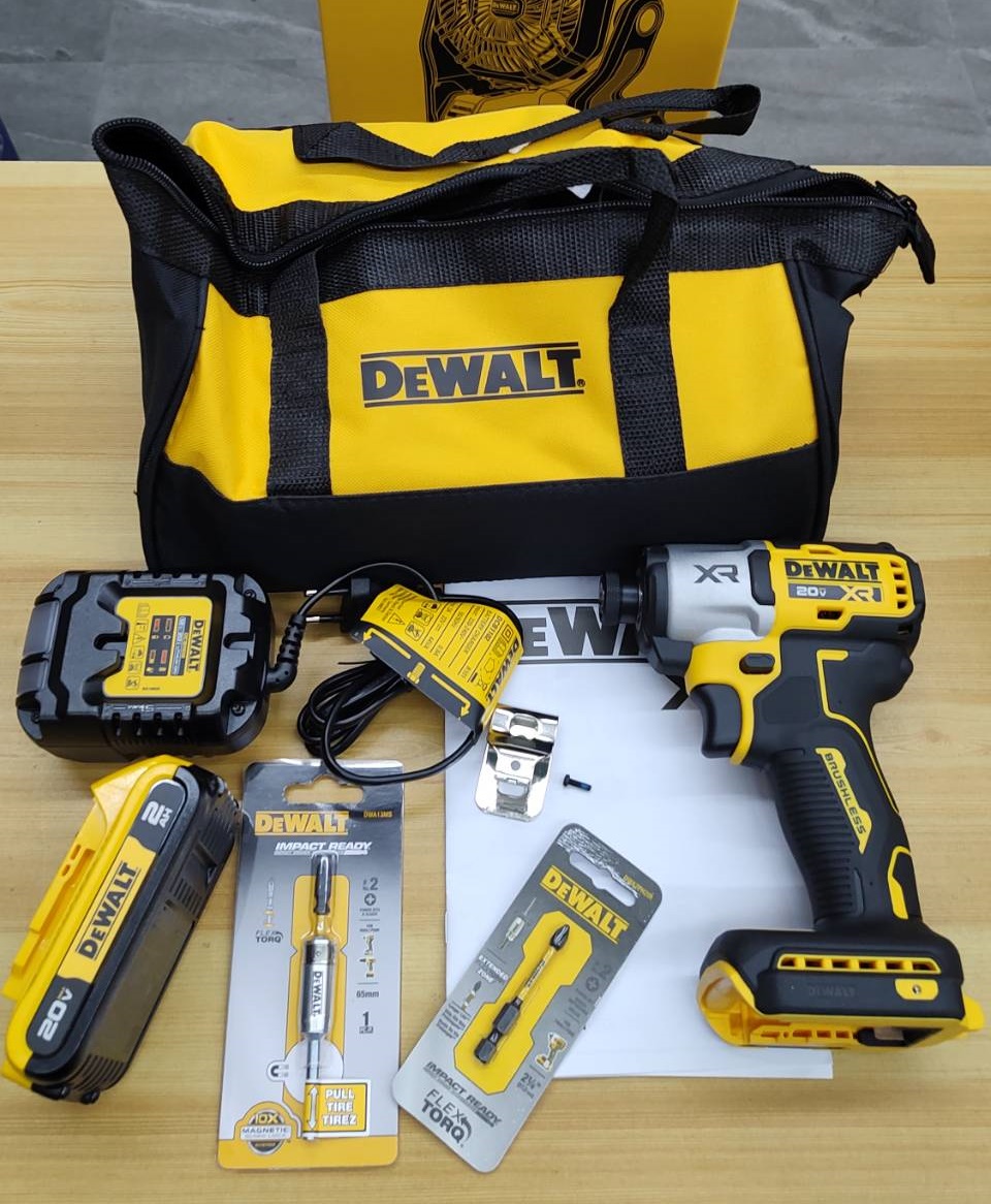DEWALT รุ่น DCF845D1A-B1 ไขควงกระแทก XR 20V Max พร้อมแบตเตอรี่ 2.0AH