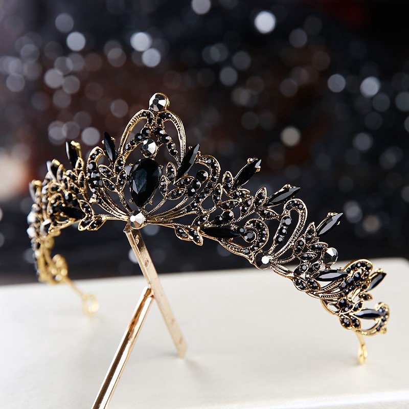 (พร้อมส่ง) มงกุฎสีดำ 310 งานสวย ปราณีต QCเพชรทุกเม็ด สินค้าพร้อมส่งจากไทย