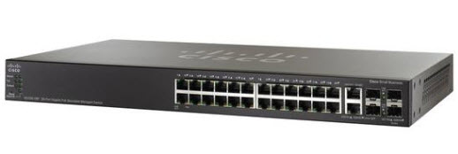 SG500-28-K9-G5 L3 basic 28-port Gigabit Stackable Managed Switch
