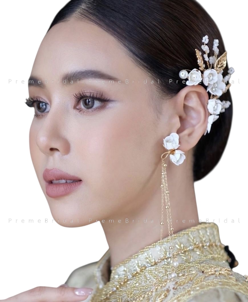 จอนหูเจ้าสาว ดอกไม้ งานแฮนด์เมดหรูหรา “พร้อมส่งจากไทย ไม่ต้องรอจีน”