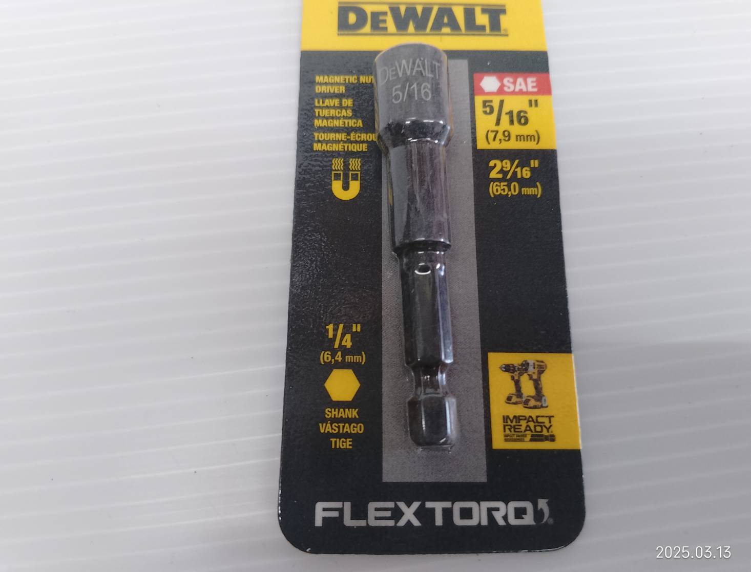 ดอกไขควงหกเหลี่ยม 8มม. DW2222IR DEWALT