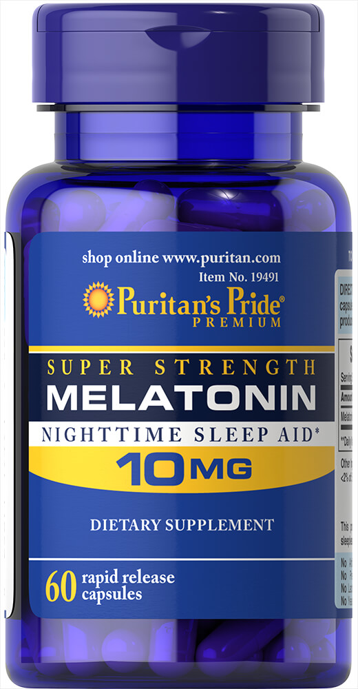 Puritan Melatonin 10 mg Rapid Released 60 Capsules
