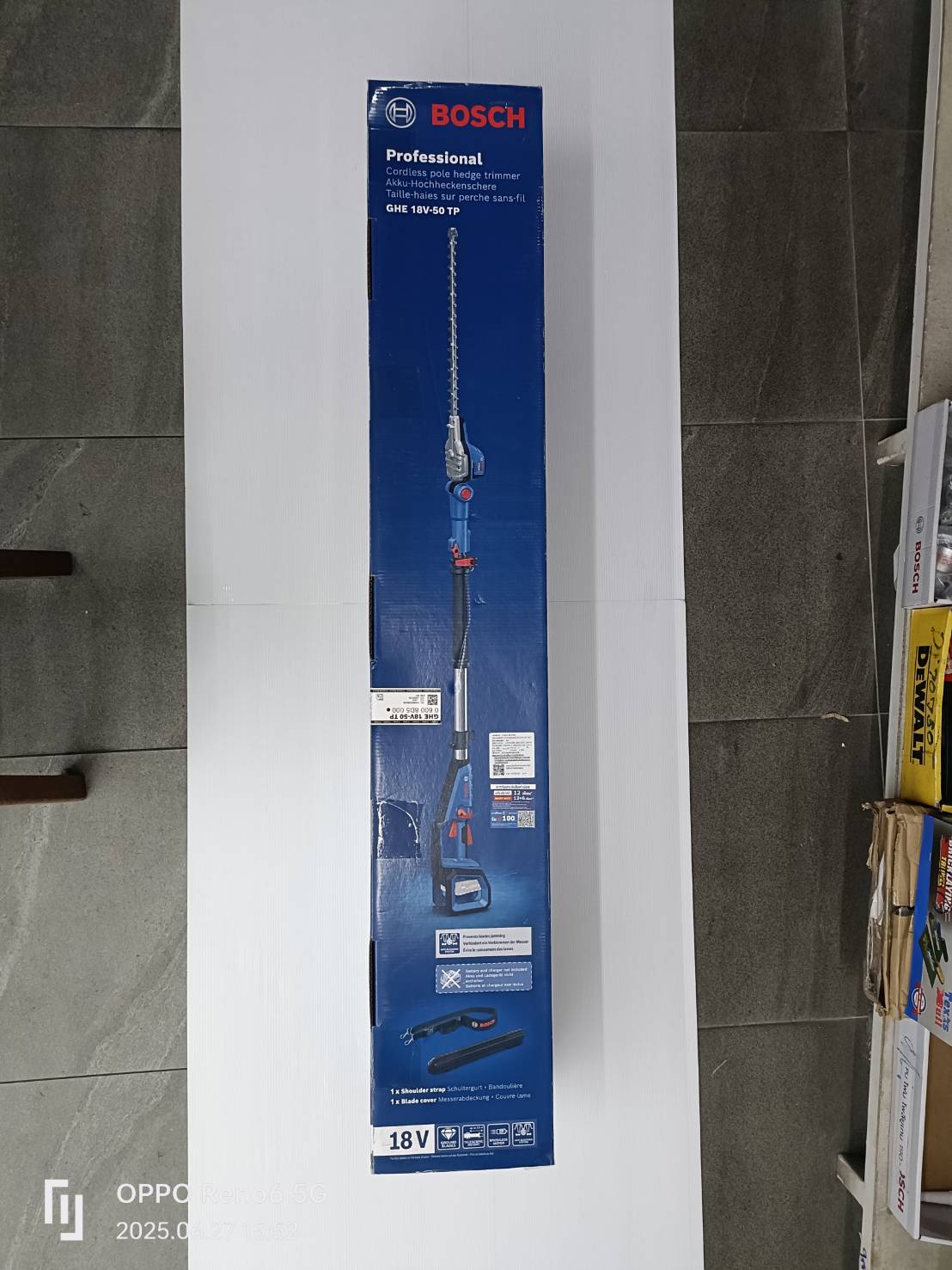 เครื่องตัดแต่งพุ่มไม้ด้ามยาว GHE18V-50TP BOSCH SOLO