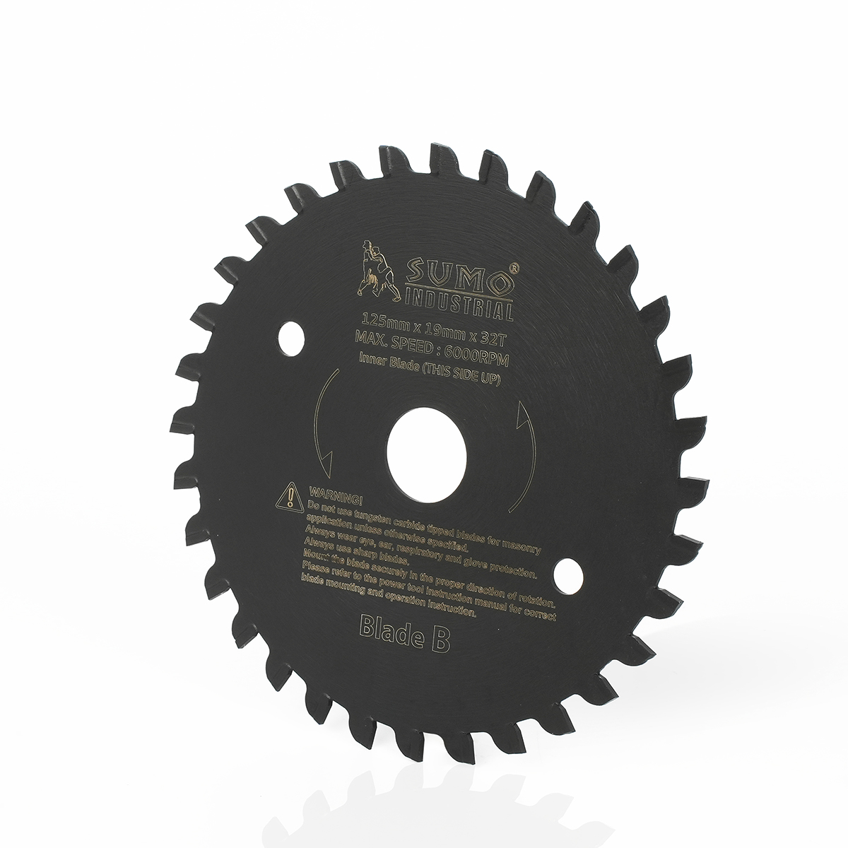 ใบเลื่อยวงเดือนคู่ 5"x32T สำหรับ TC1255 SUMO ใช้สำหรับตัด วีว่าบอร์ด ไม้ พลาสติก และเหล็ก