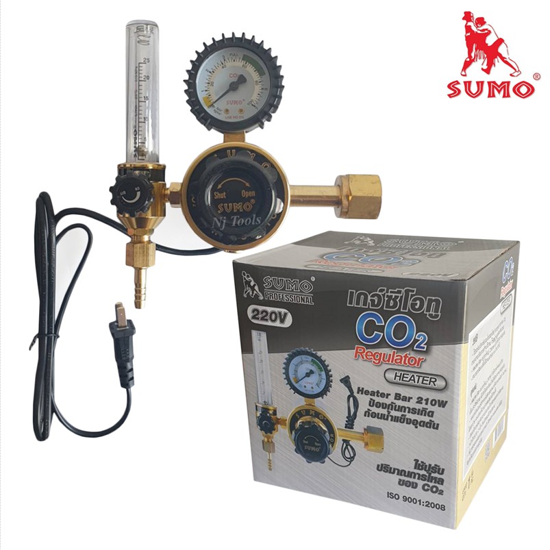 เกจ์ CO2 REGULATOR 220V (รุ่นปรับแรงดัน) SUMO 8858833200461