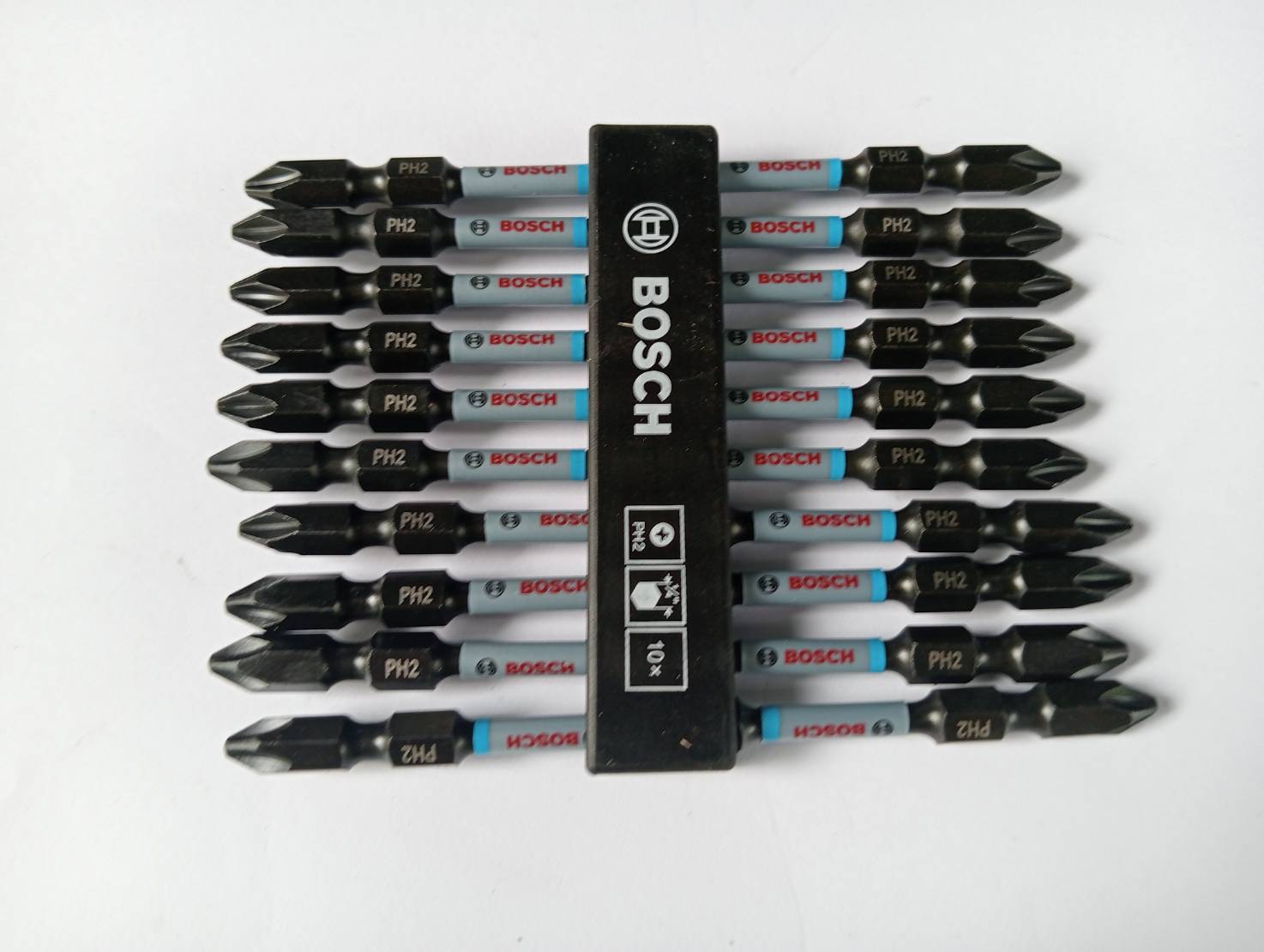 ดอกไขควงกระแทกPH2x110 สีดำ-ขาว BOSCH #2608522406