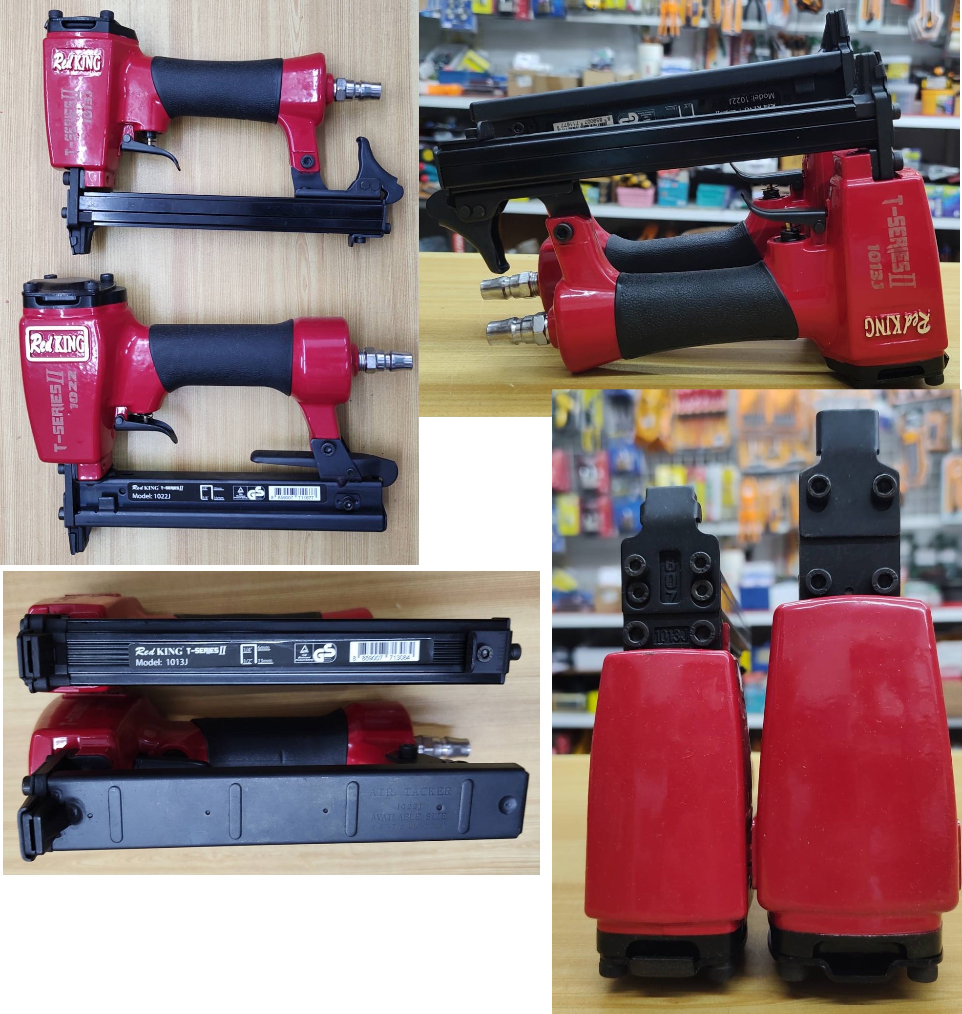 แม็กยิงตะปูลม ขาคู่ 1013J REDKING (T SERIES) II