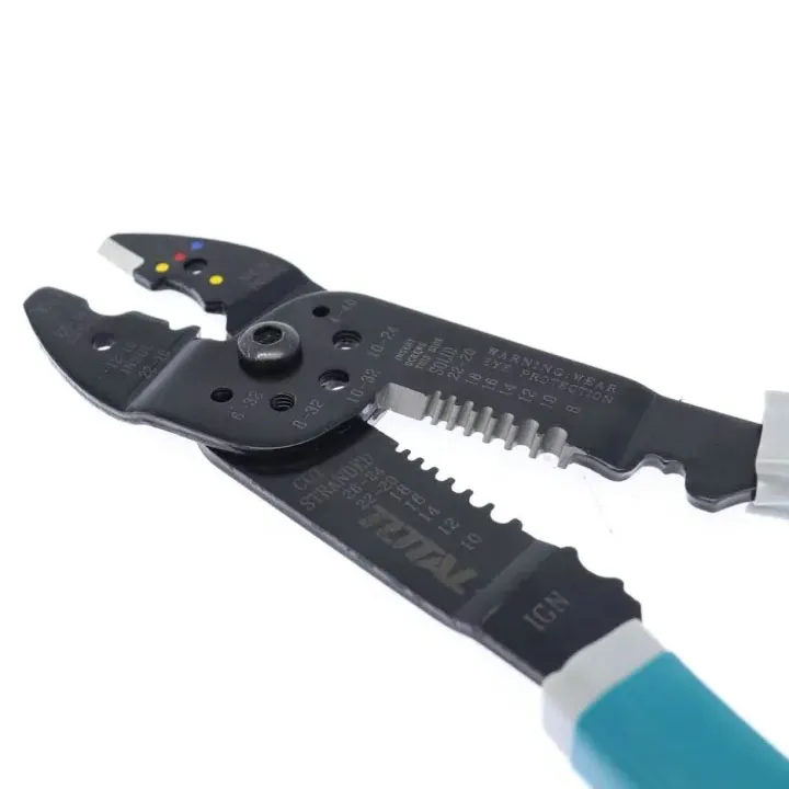 TOTAL คีมปลอกสายไฟอัตโนมัติ ขนาด 8.5 นิ้ว รุ่น THT15851